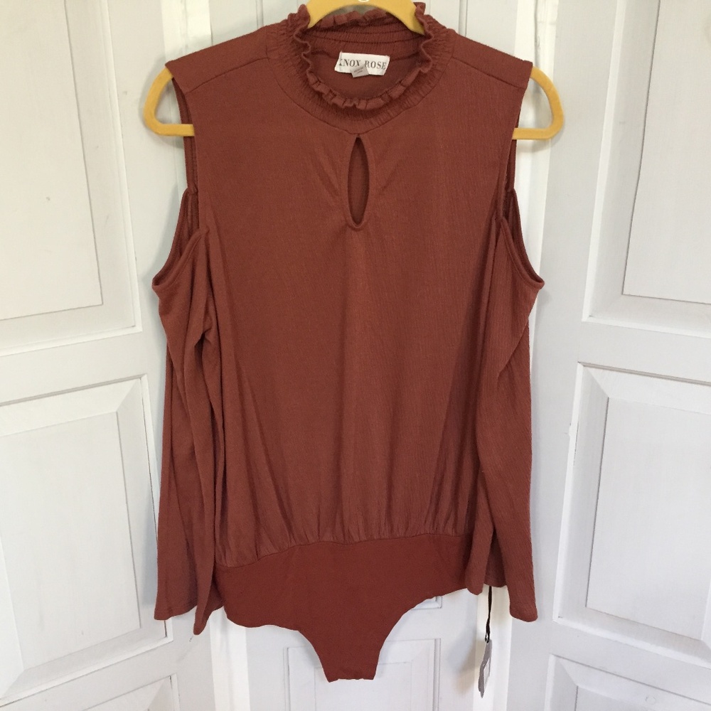 Knox Rose Brown Bodysuit ~ NWT